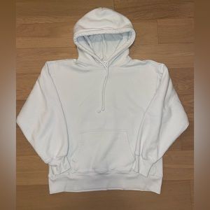 Aritzia TNA Cozy Fleece Boyfriend Hoodie in Ice Blue